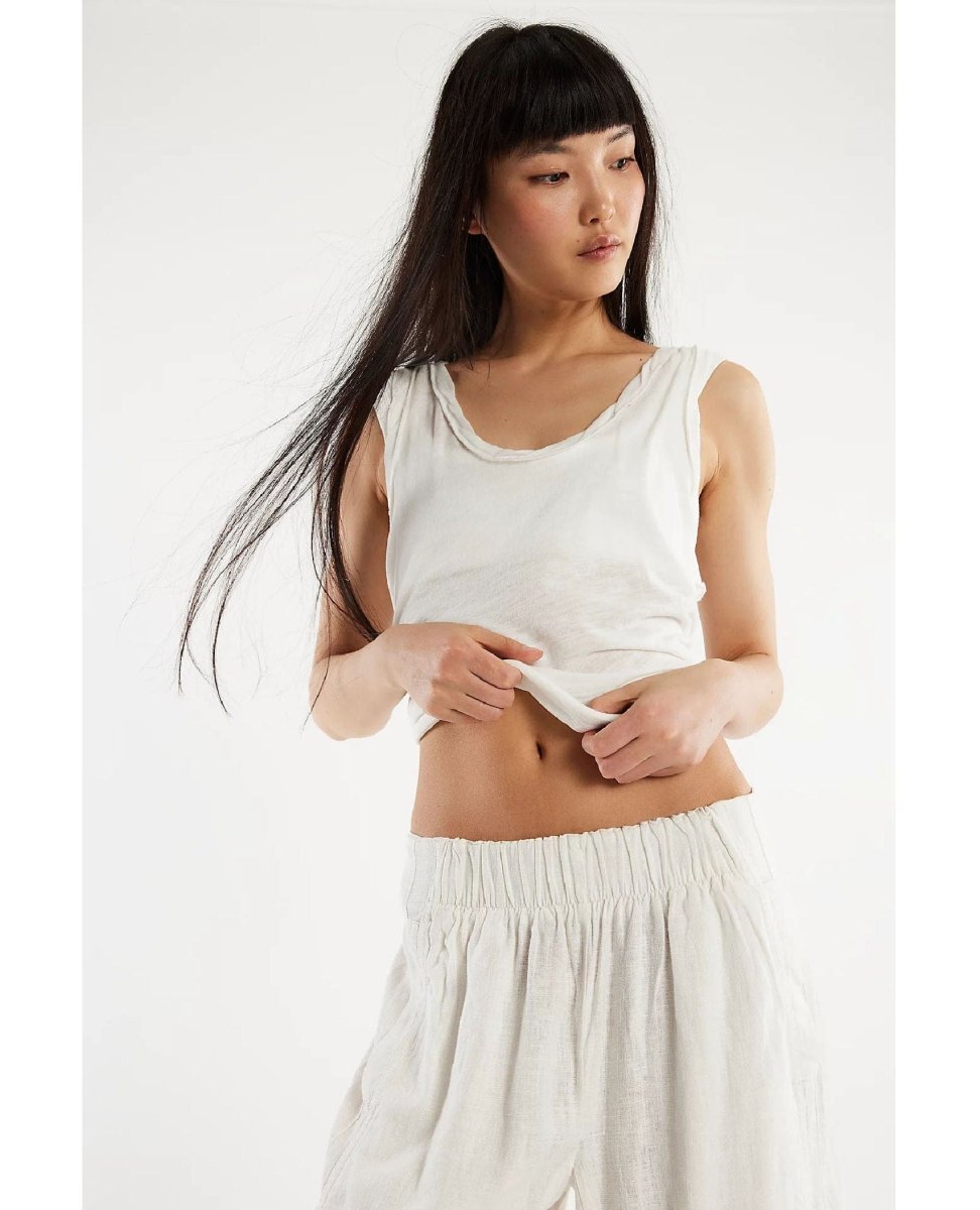 Easy Tank Ivory - PINK ARROWS