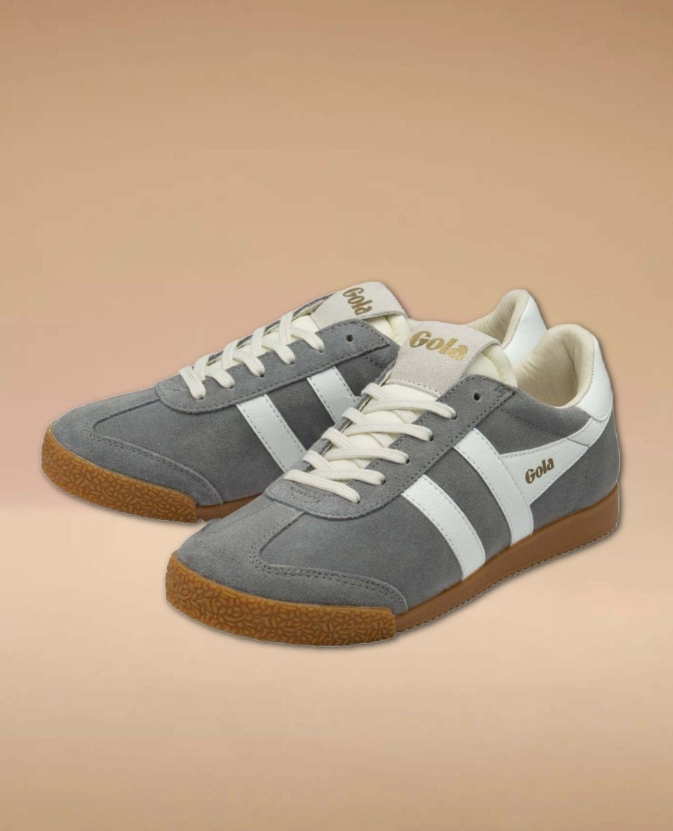 Elan Sneaker Ash White Suede - PINK ARROWS