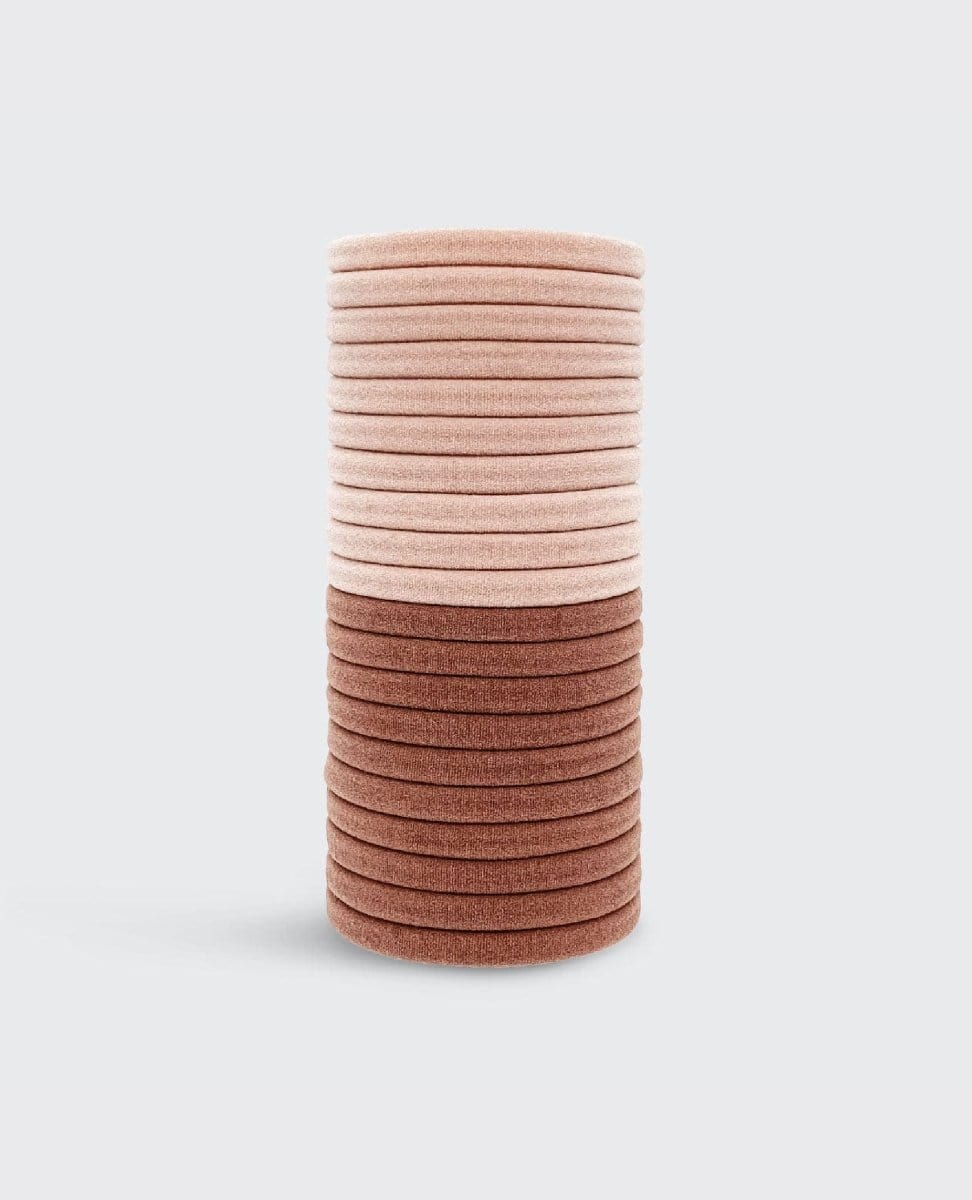 Elastic Hair Ties 20 Pack Blush - PINK ARROWS