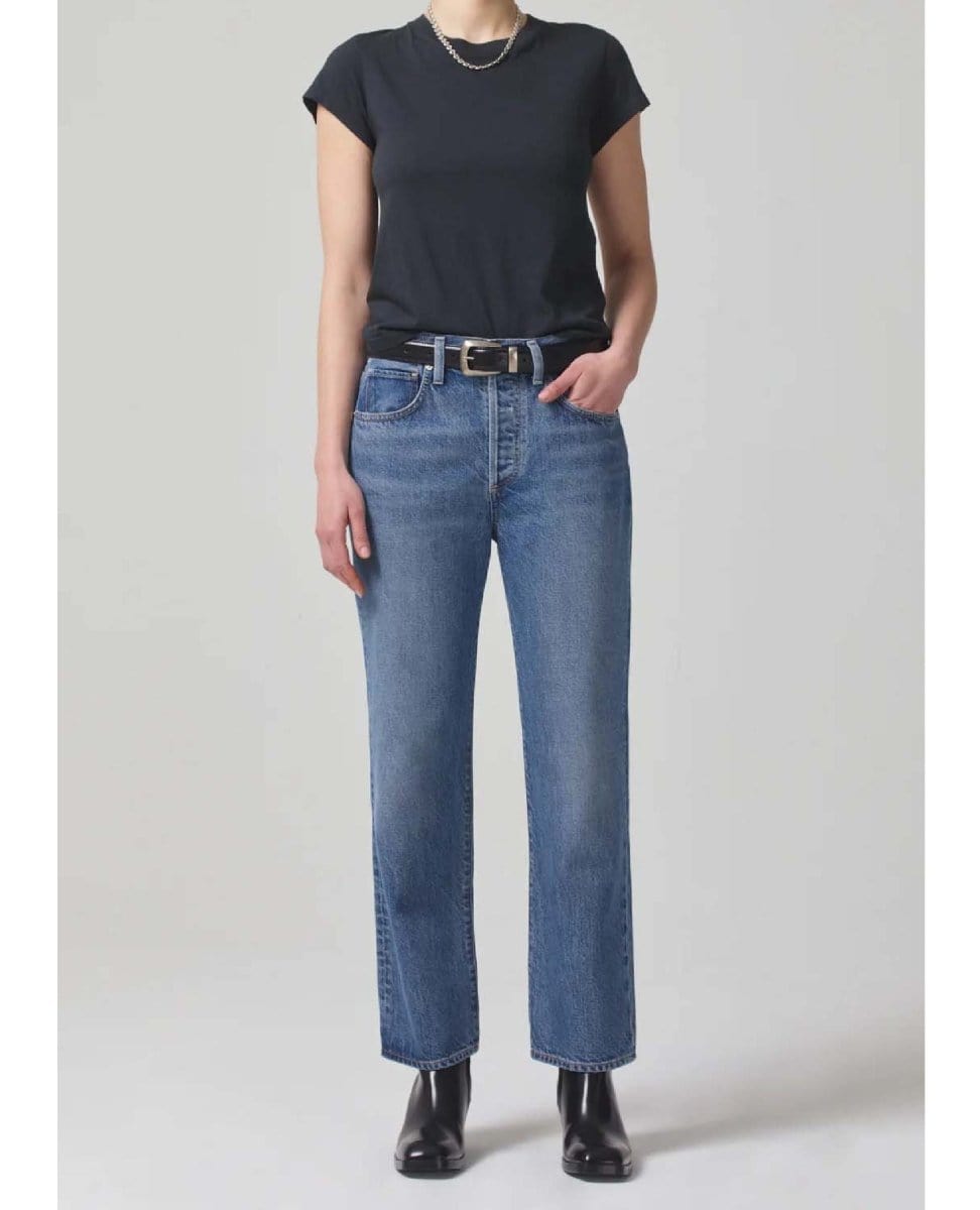 Emery Crop Siesta Jean - PINK ARROWS