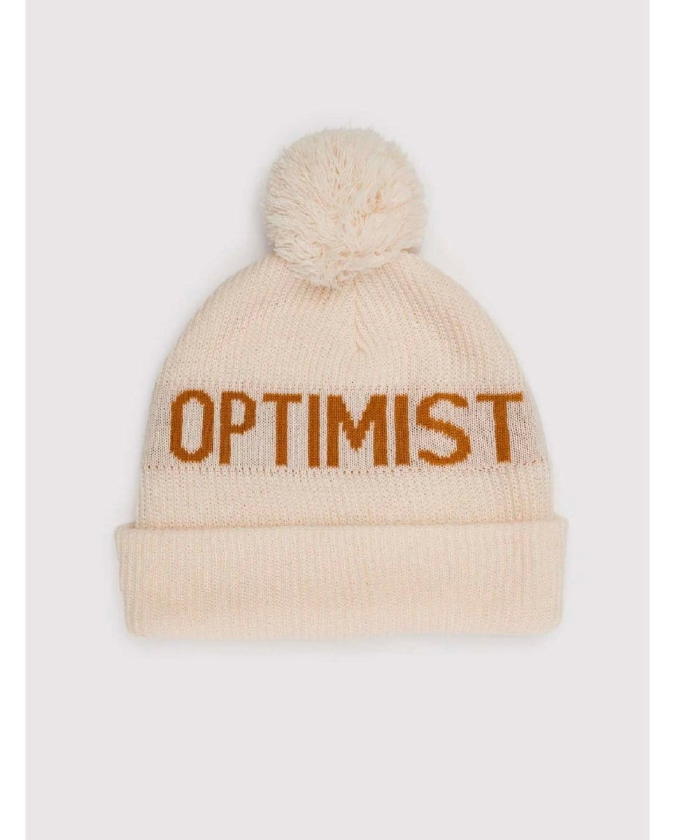 Eternal Optimist Pom Pom Beanie - PINK ARROWS