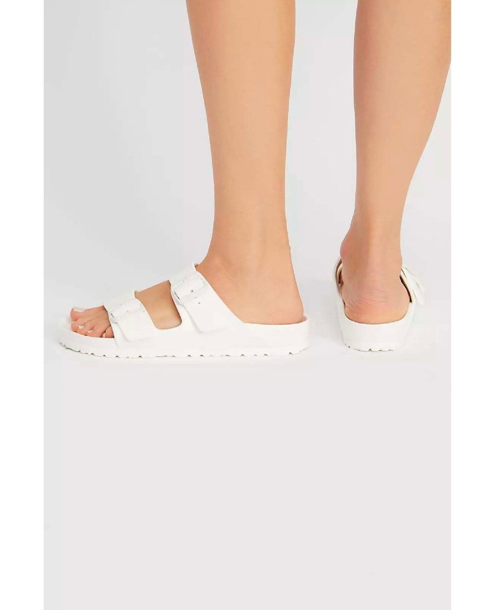 Eva Arizona Sandals White - PINK ARROWS