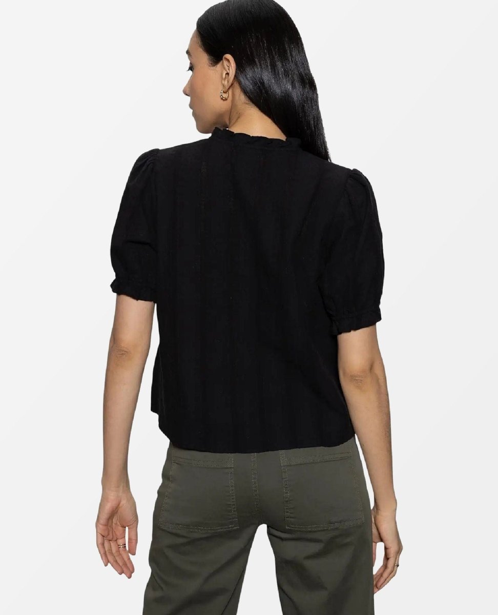 Fall Into You Blouse Black - PINK ARROWS