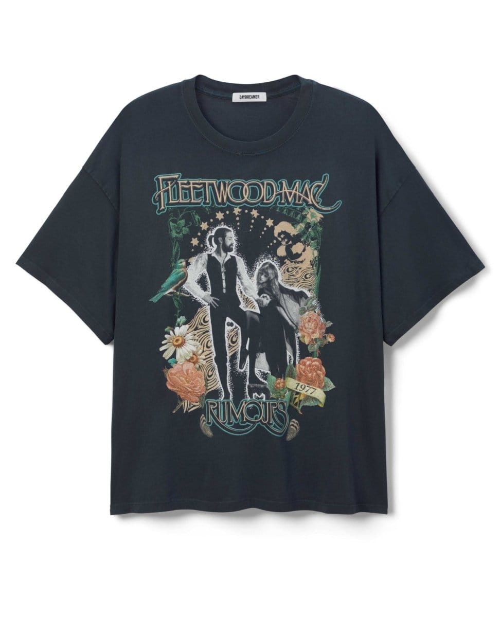 Fleetwood Mac Rumours One Size Tee Black - PINK ARROWS
