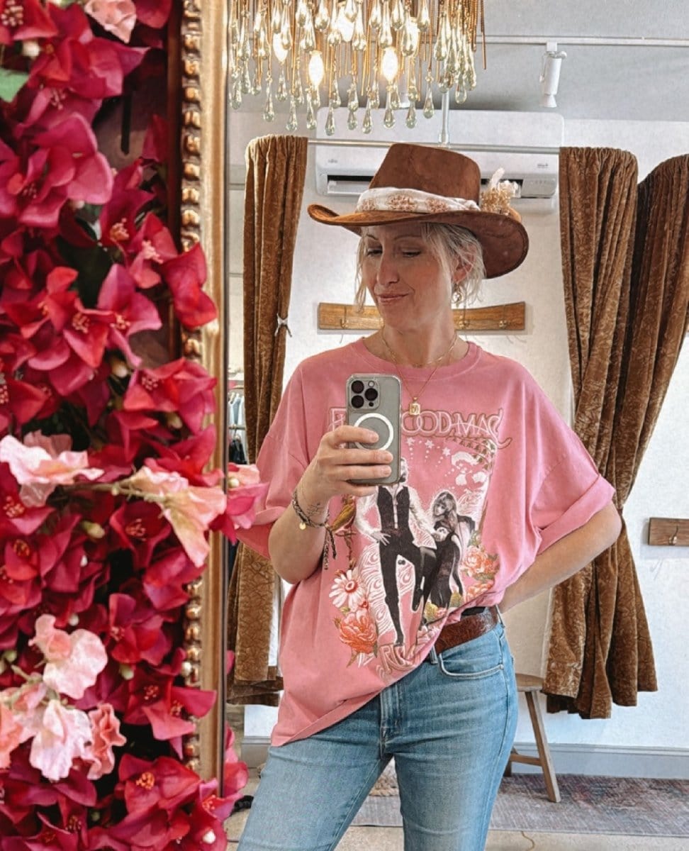 Fleetwood Mac Rumours One Size Tee Pink - PINK ARROWS