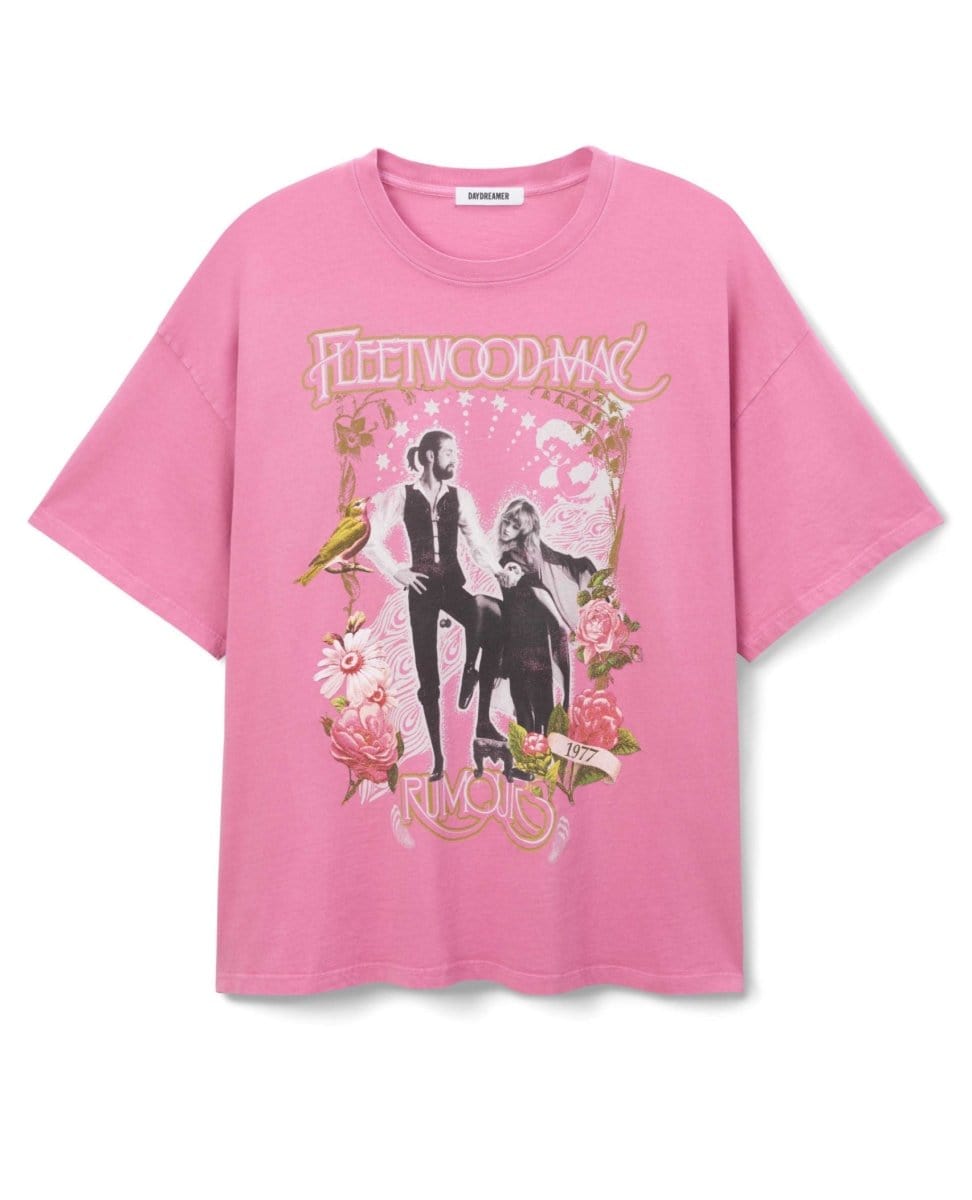 Fleetwood Mac Rumours One Size Tee Pink - PINK ARROWS
