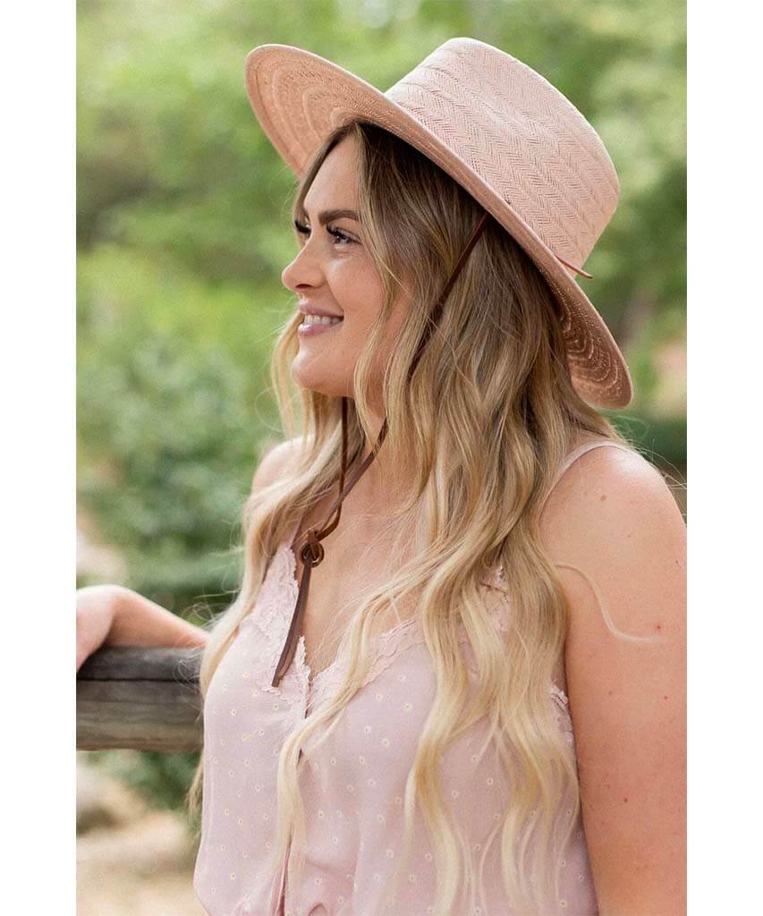 Frankie Straw Fedora Assorted - PINK ARROWS