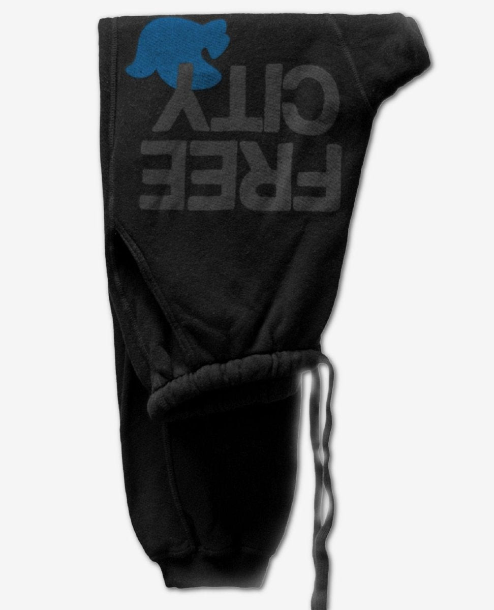 Free City Pocket Sweatpant Superblack Blue Dove - PINK ARROWS