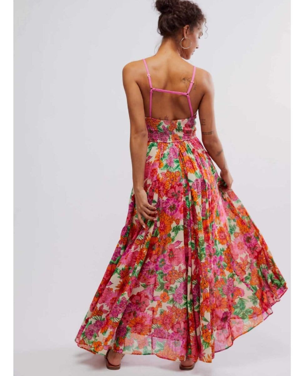 Free People Dream Weaver Maxi Dress Ivory - PINK ARROWS