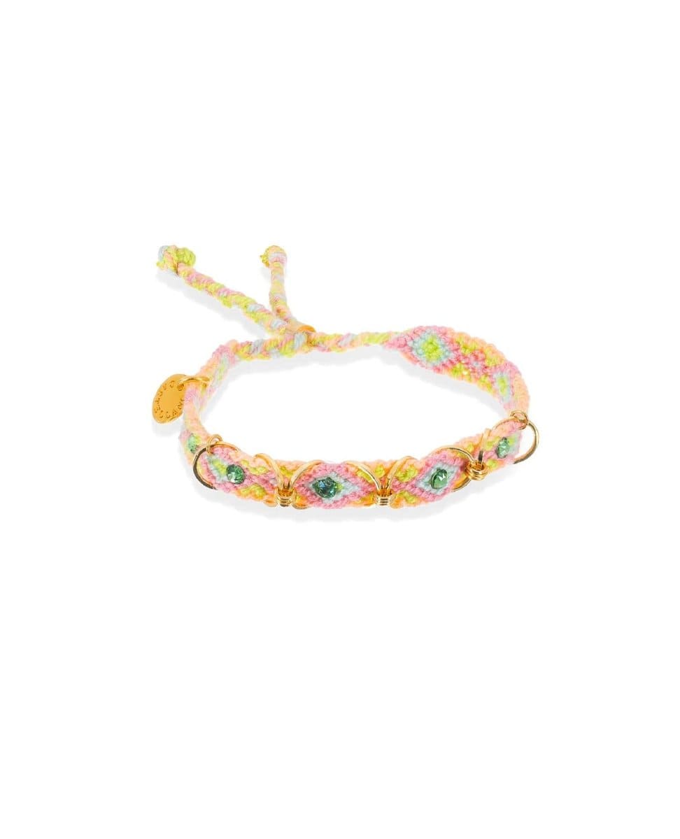Free Spirit Bracelet with Rings Limon - PINK ARROWS
