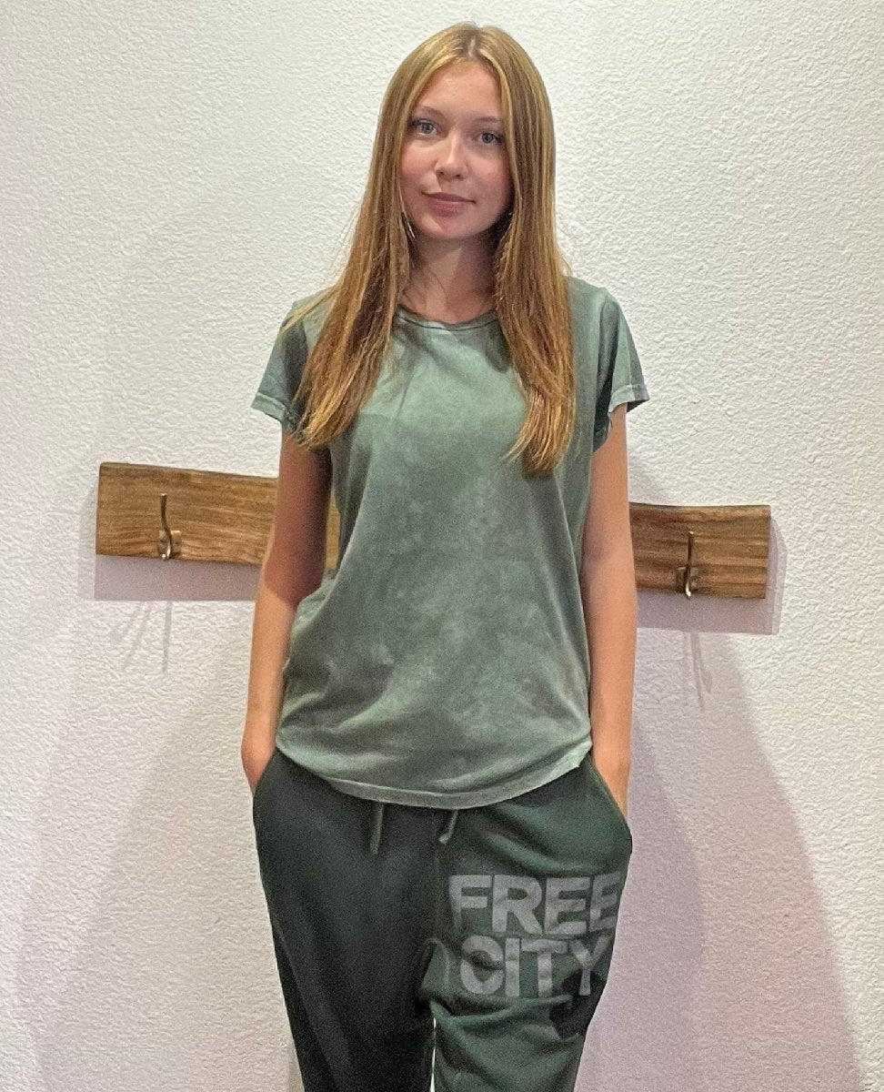 FREECITY Canyonkid '72 Supervintage Tee Greendirt - PINK ARROWS