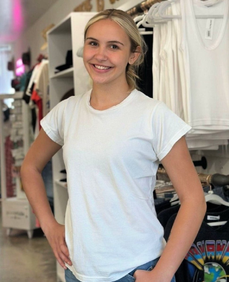 FREECITY Canyonkid '72 Supervintage Tee Laundry White - PINK ARROWS