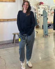 FREECITY Lucky Rabbit Sweatshirt Superblack - PINK ARROWS