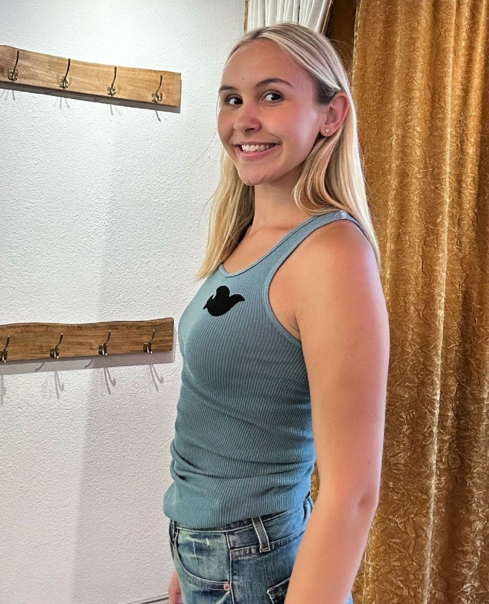 FREECITY Supervintage Rib Tank Blue Storm - PINK ARROWS