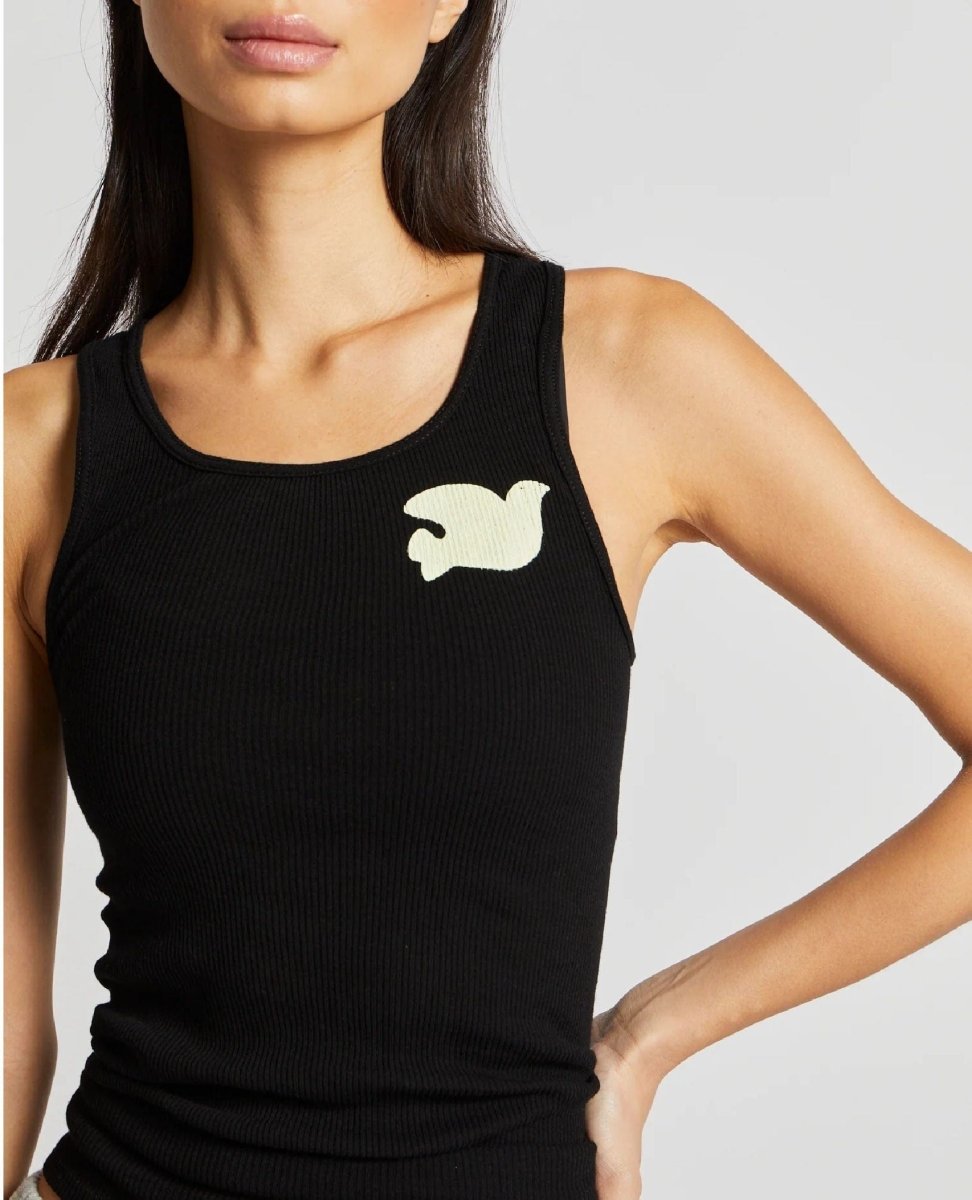 FREECITY Supervintage Tank Black - PINK ARROWS