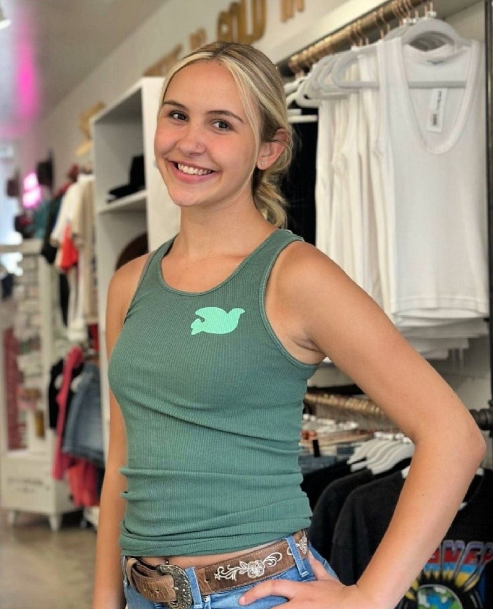 FREECITY Supervintage Tank Eatgreen - PINK ARROWS