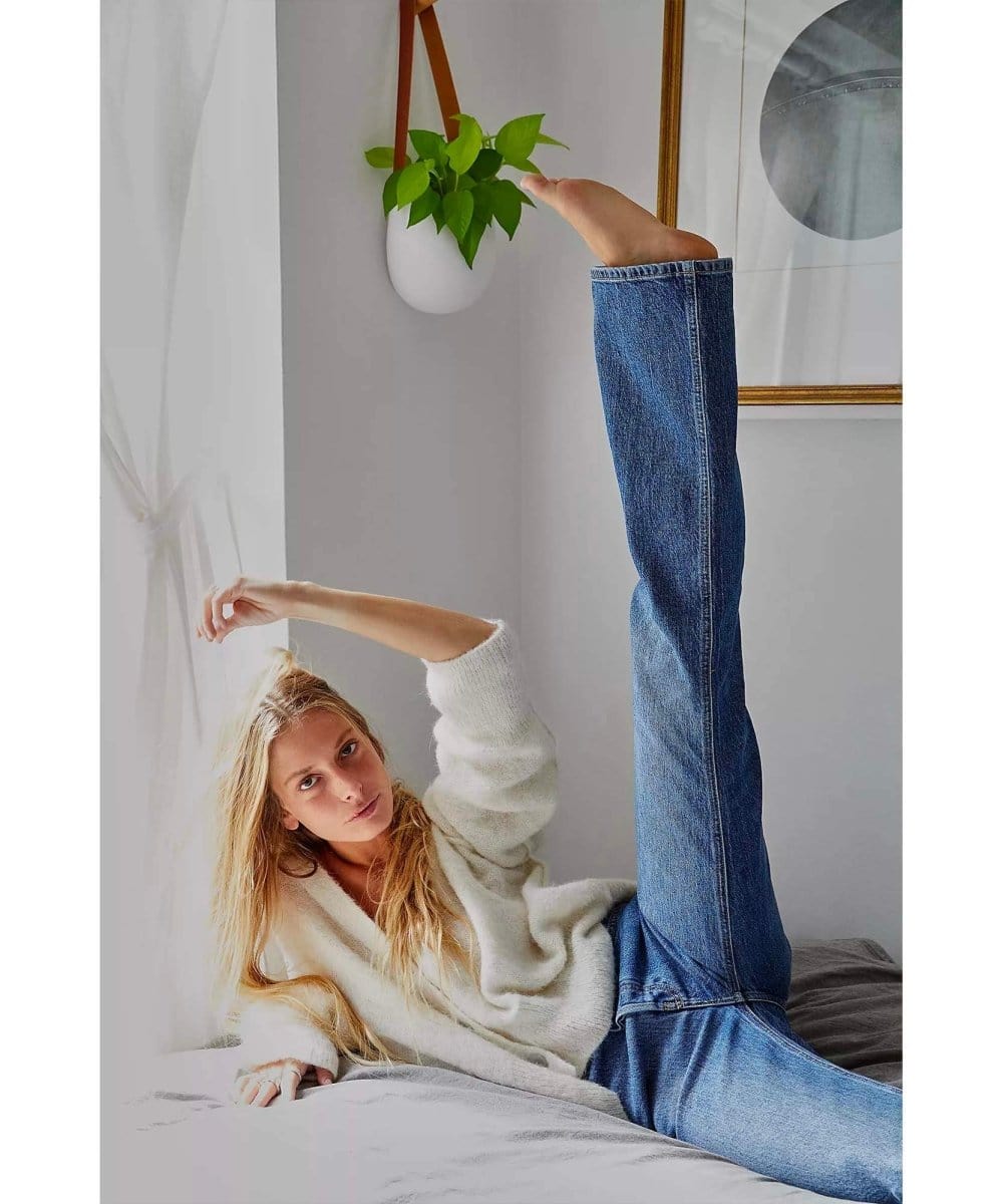 French Girl Flare Jean Aura Blue - PINK ARROWS