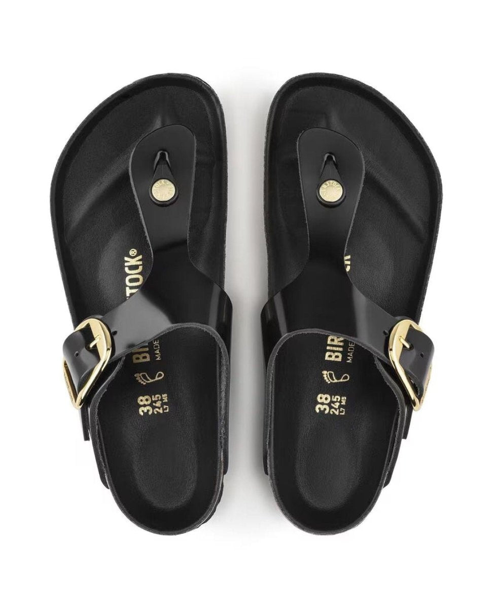 Gizeh High Shine Black Leather - PINK ARROWS