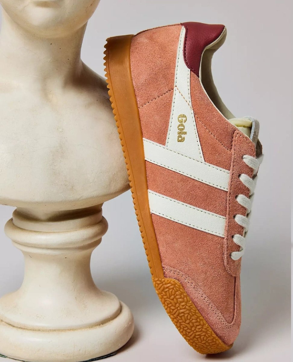 Gola Women's Elan Trainer Terracotta/Off White/Red Ochre - PINK ARROWS
