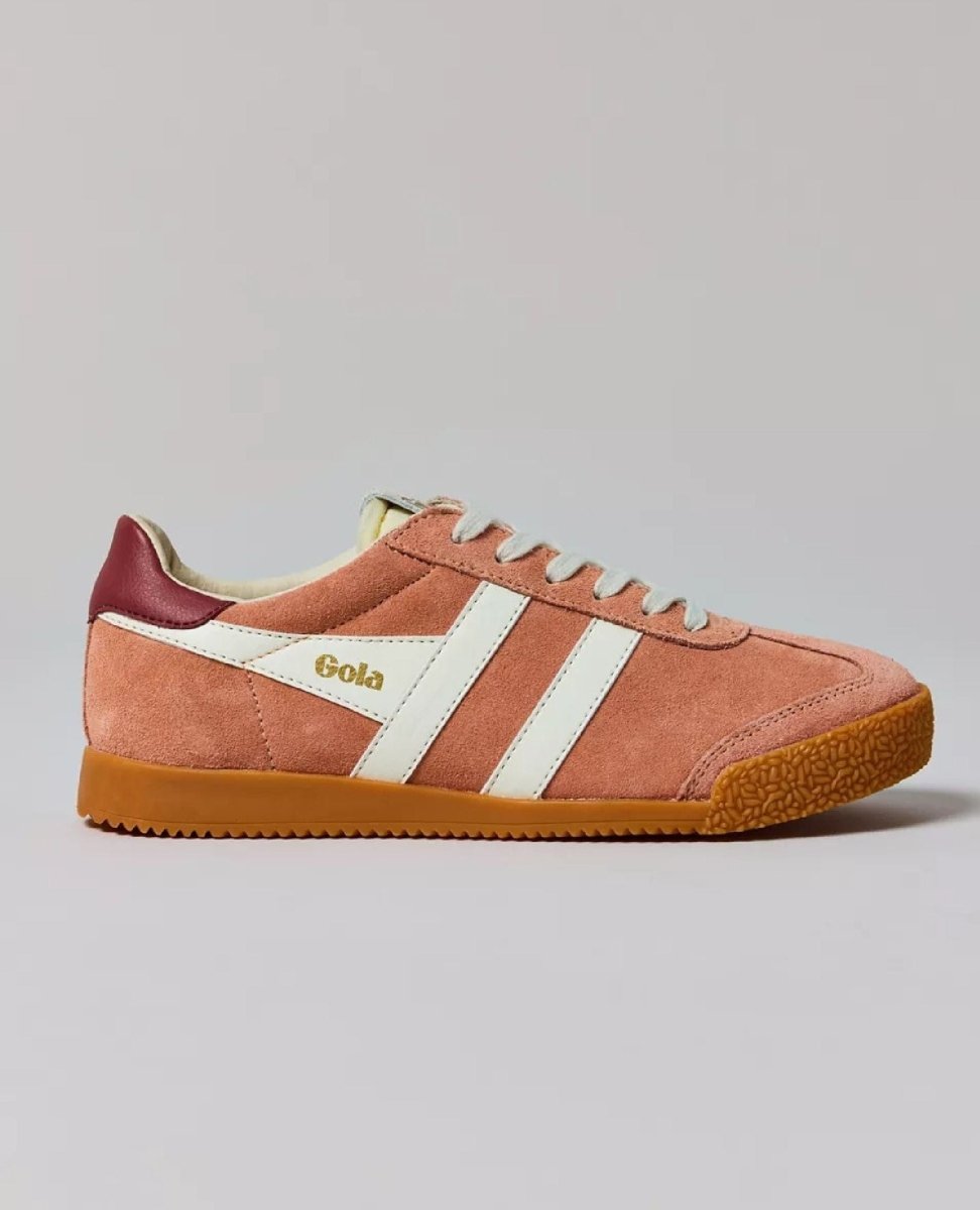 Gola Women's Elan Trainer Terracotta/Off White/Red Ochre - PINK ARROWS
