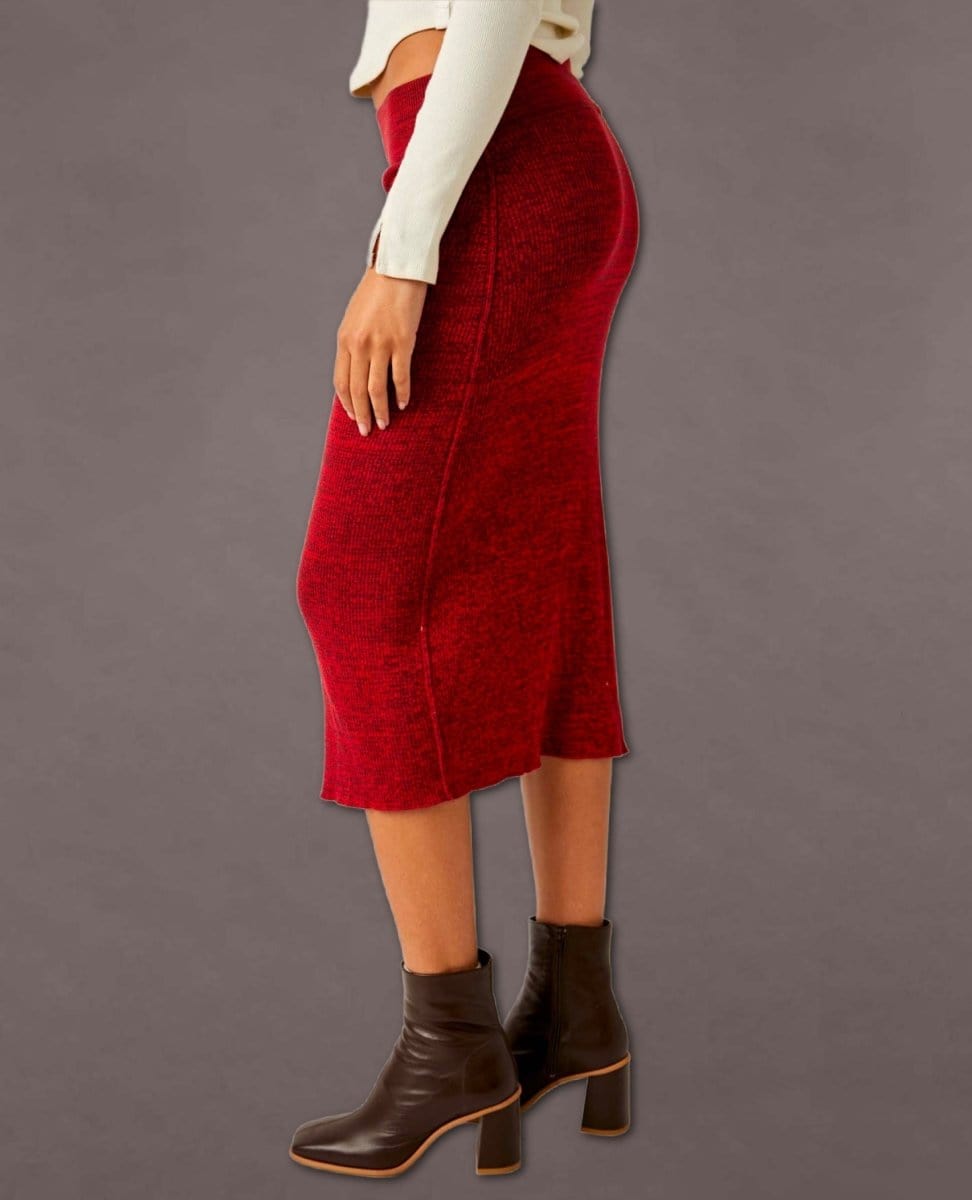 Golden Hour Midi Skirt Mullberry - PINK ARROWS