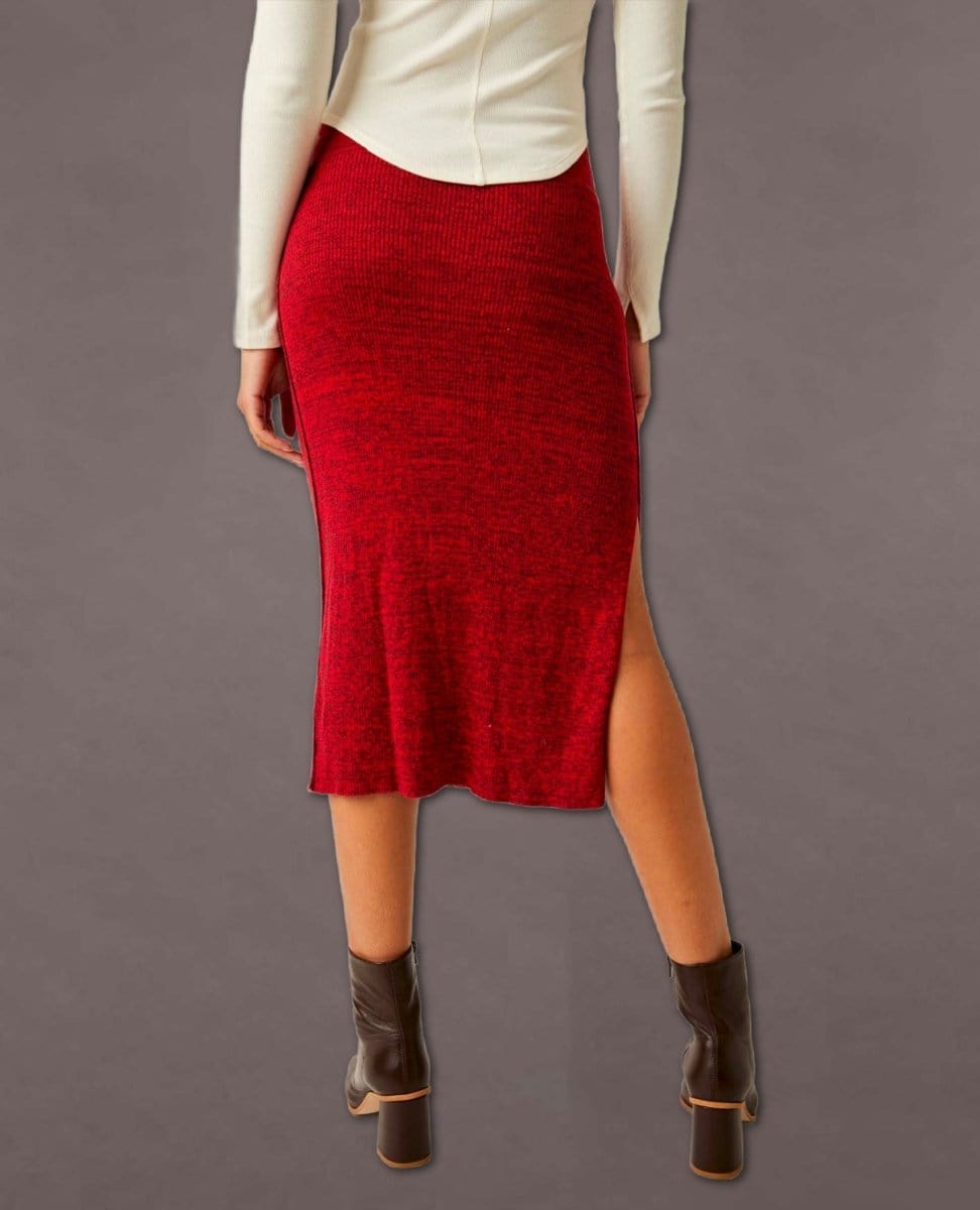 Golden Hour Midi Skirt Mullberry - PINK ARROWS