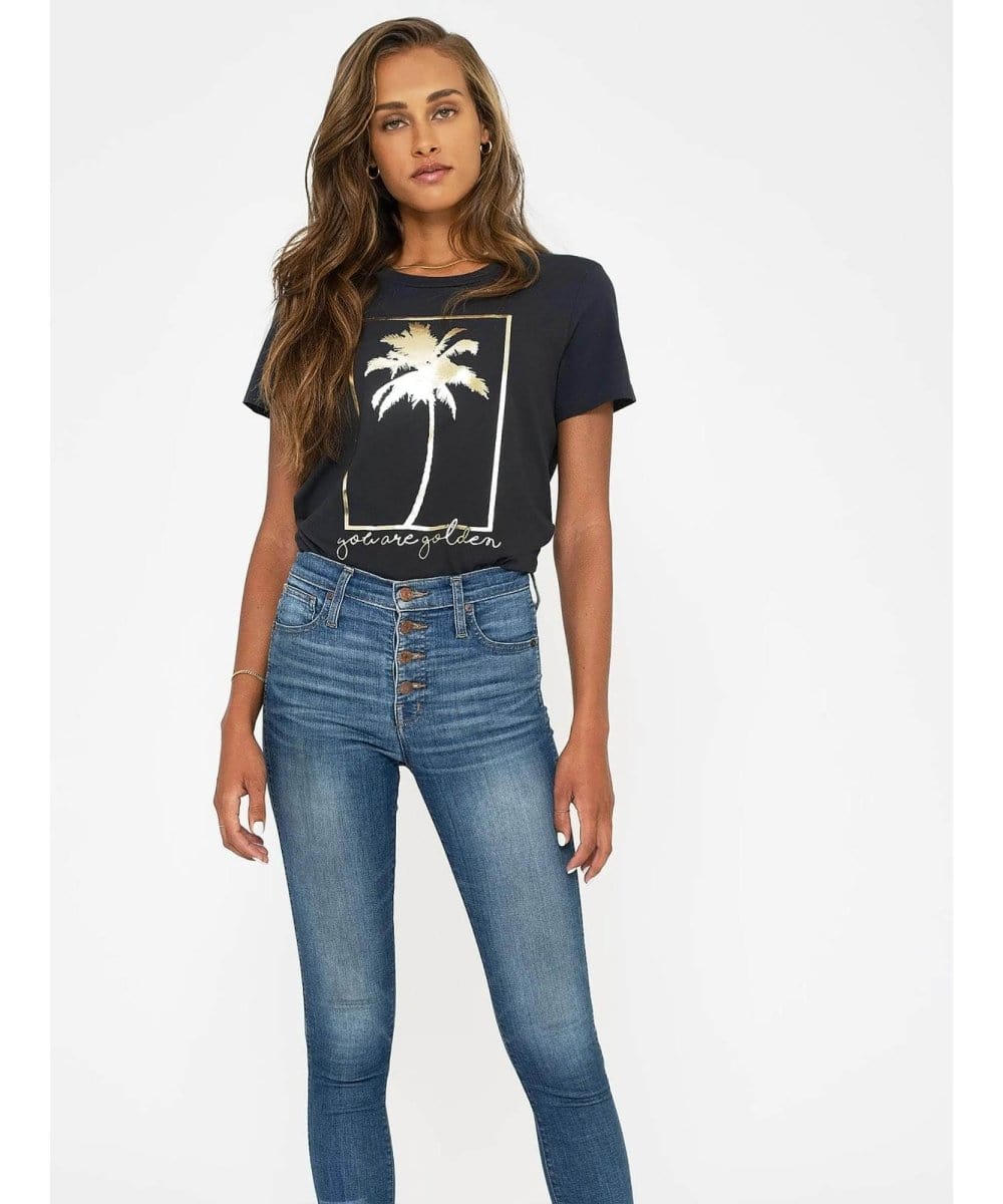 Golden Short Sleeve Tee - PINK ARROWS