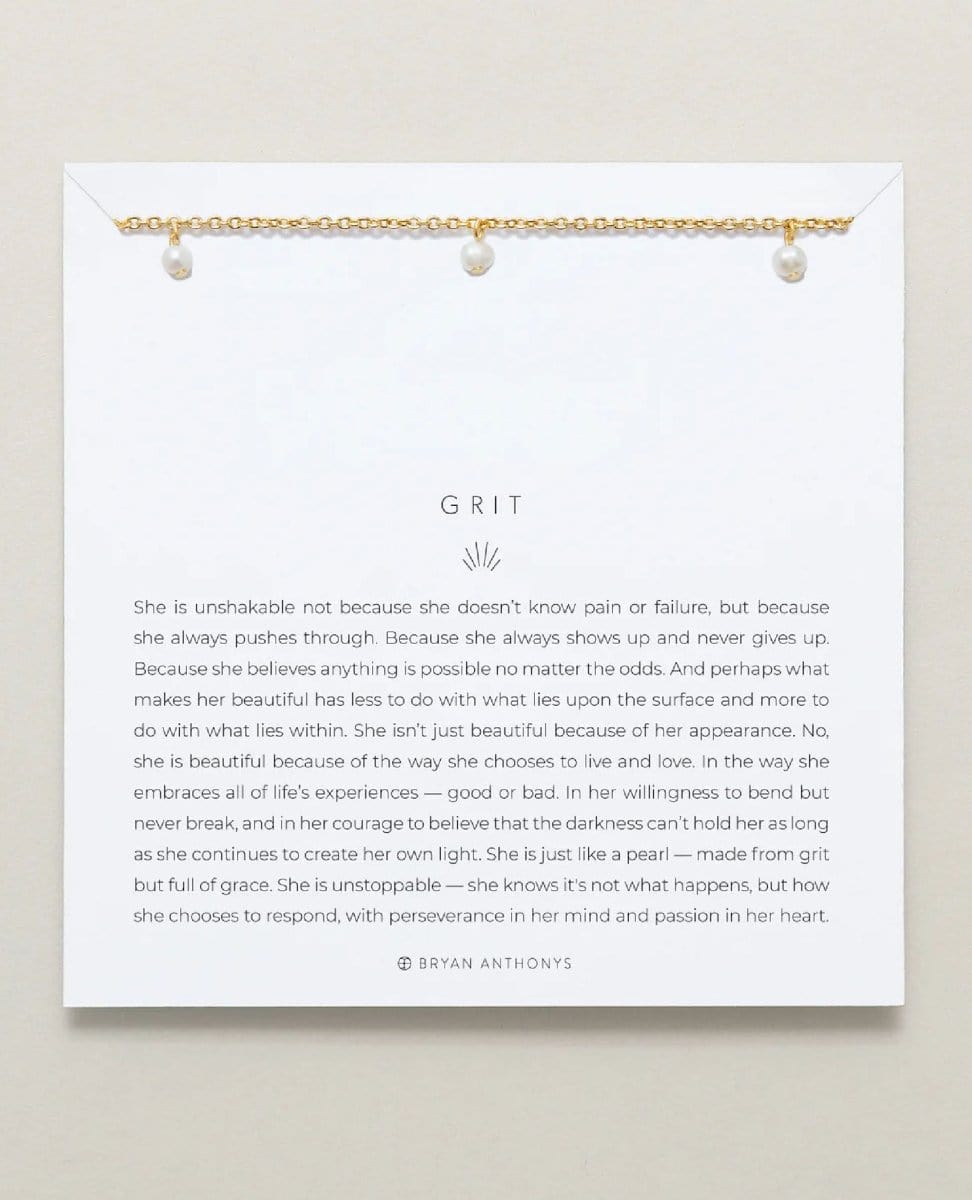 Grit Pearl Choker 14k Gold - PINK ARROWS