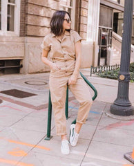 Grover Short Sleeve Field Suit Sesame - PINK ARROWS