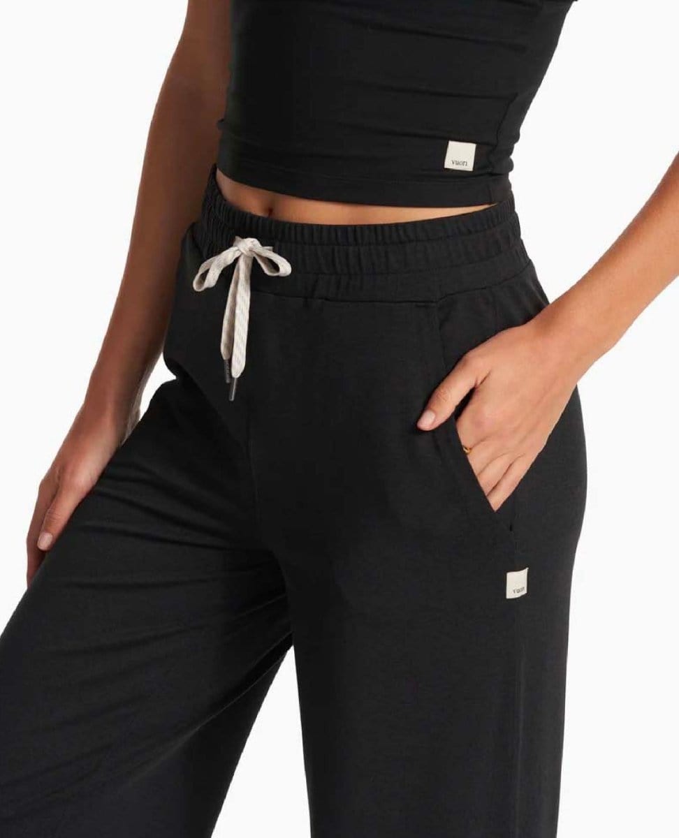 Halo Essential Wideleg Black Heather - PINK ARROWS