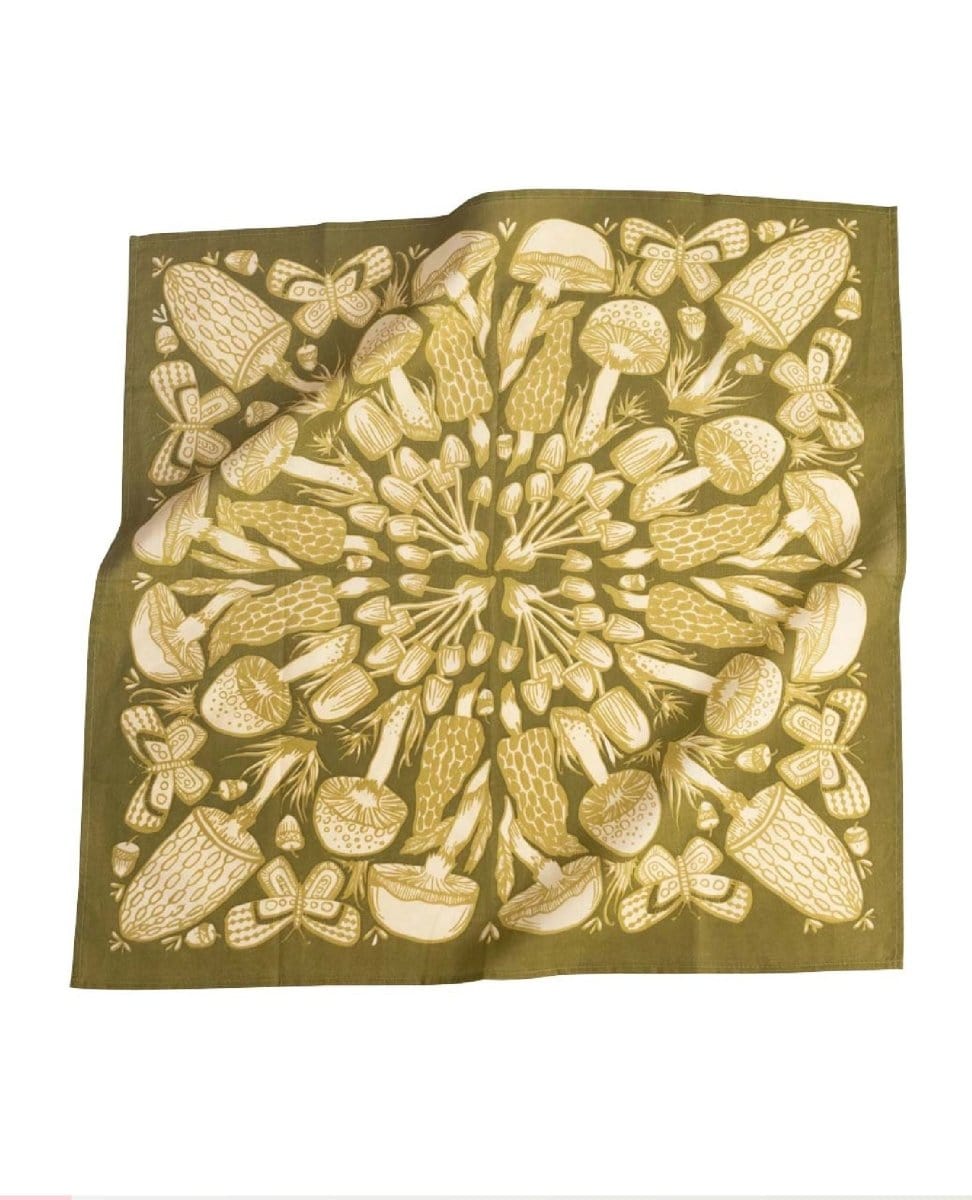 Handker Bandana Mushrooms - PINK ARROWS