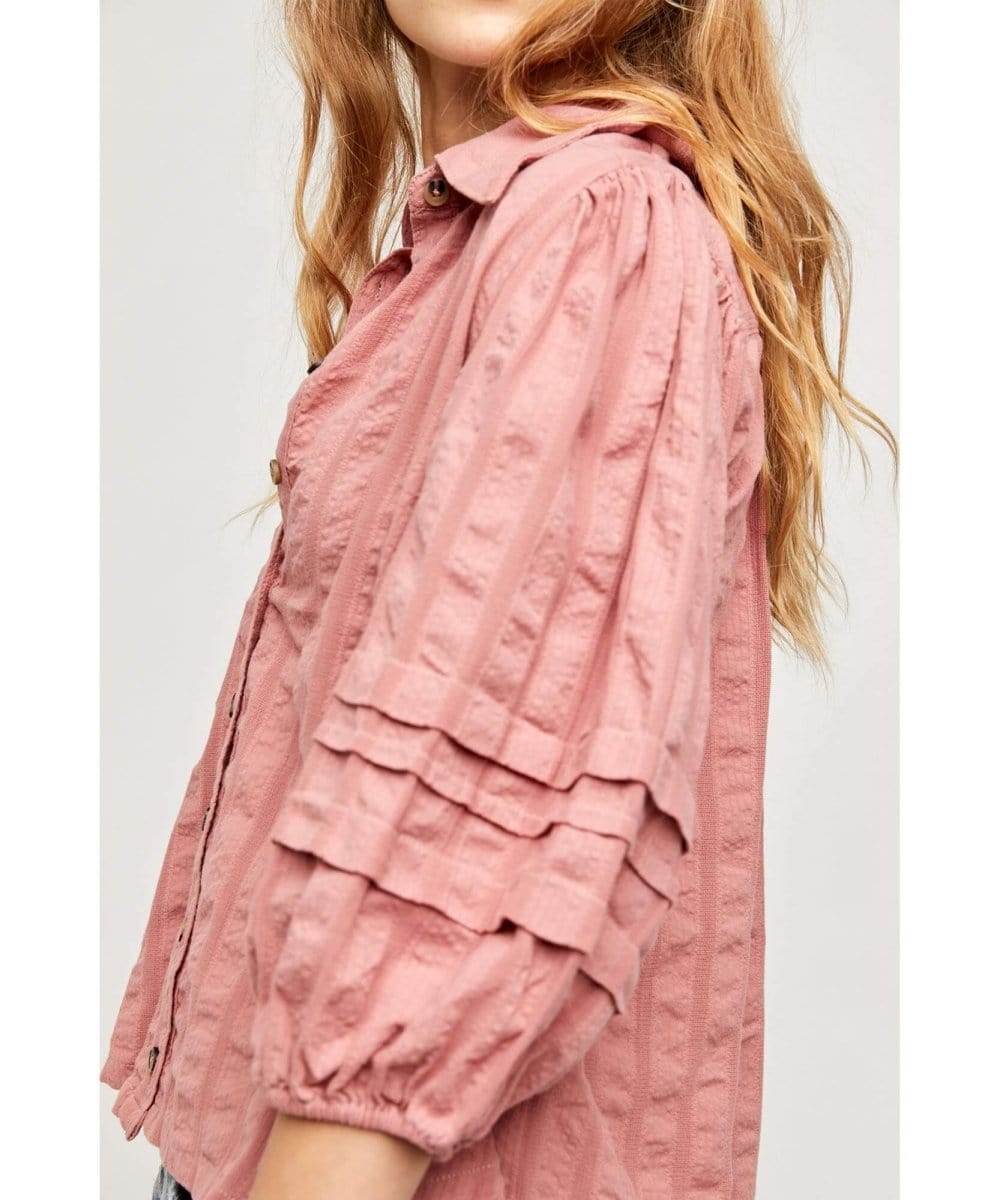 Happy Days Blouse Clay Roses - PINK ARROWS