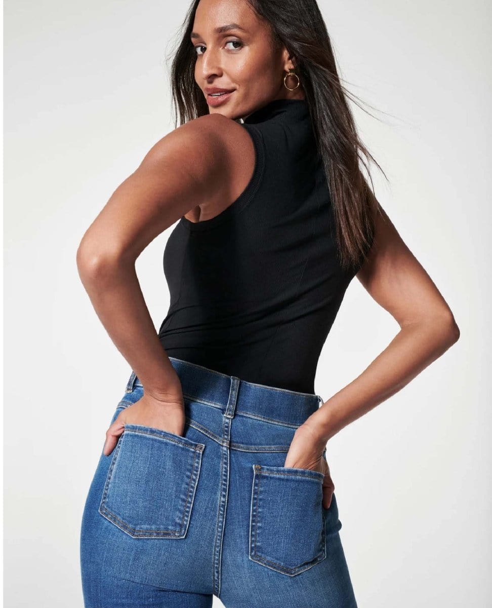 High Rise Flare Jean Vintage Indigo - PINK ARROWS