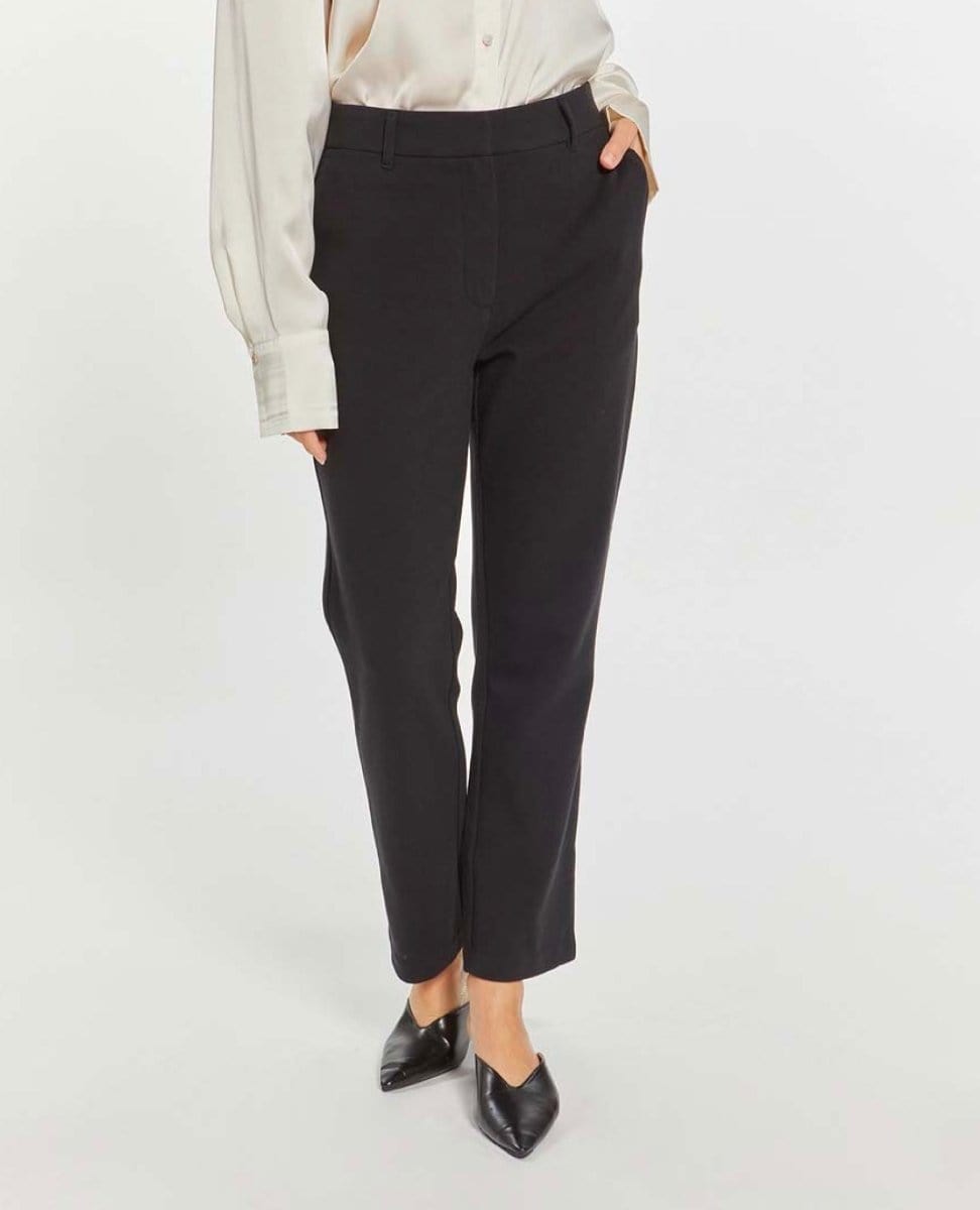 High Waisted Boot Cut Black Cecile Pant - PINK ARROWS