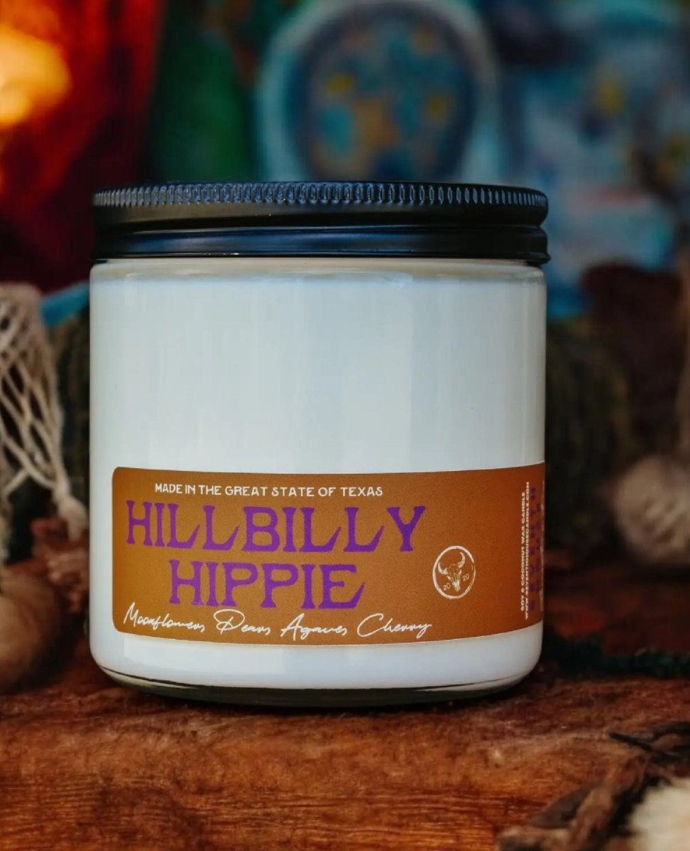 Hillbilly Hippie Cherry Blossom & Agave Candle - PINK ARROWS