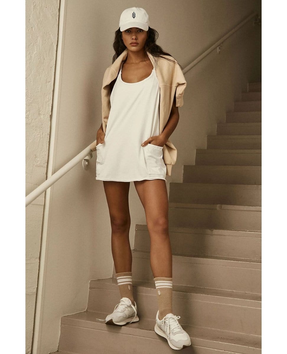 Hot Shot Mini Dress Ivory - PINK ARROWS