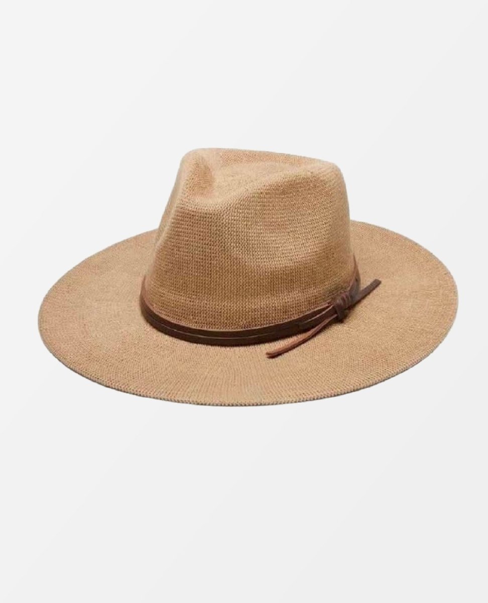 Hudson Straw Hat Tan - PINK ARROWS