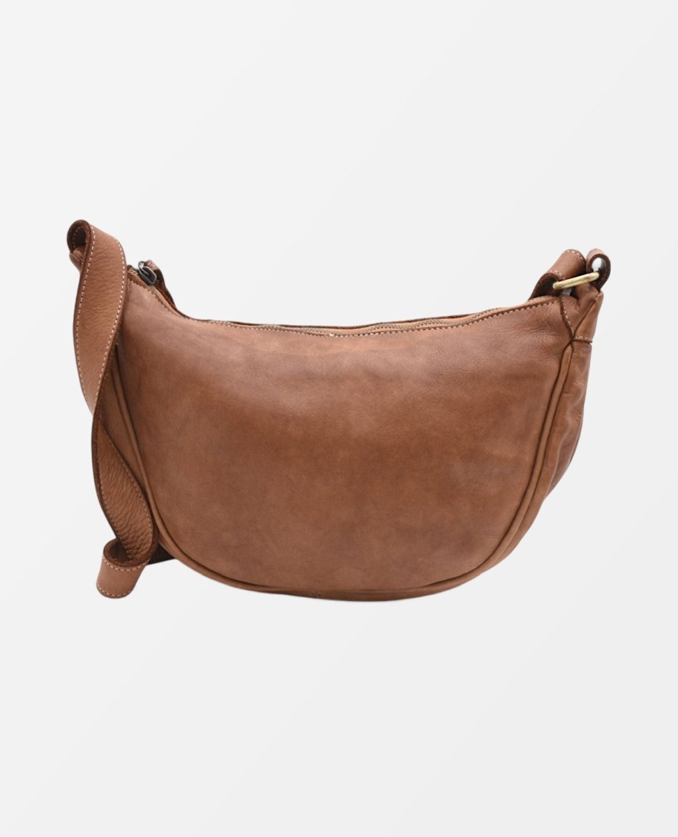 Hug Hobo Bag in Cognac - PINK ARROWS