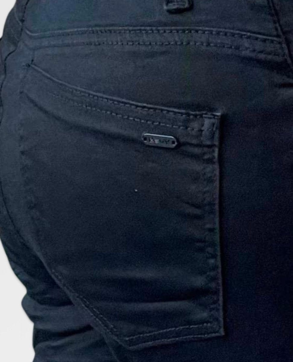 Huram Black Denim Jean - PINK ARROWS