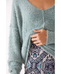 Icing V - Neck Pullover Spring Dust - PINK ARROWS