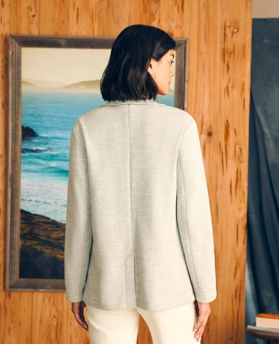 Inlet Blazer Light Heather Grey - PINK ARROWS