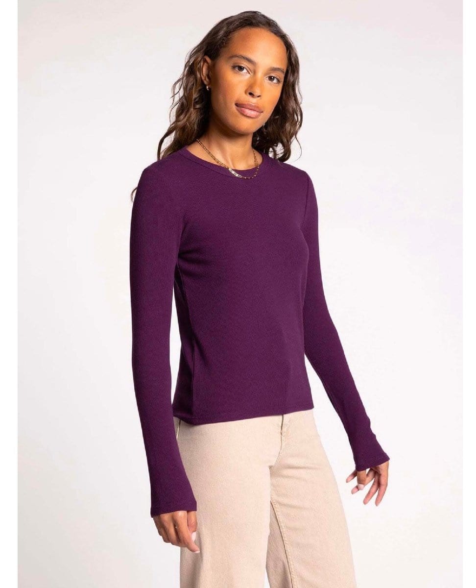 Jess Long Sleeve Cabernet - PINK ARROWS