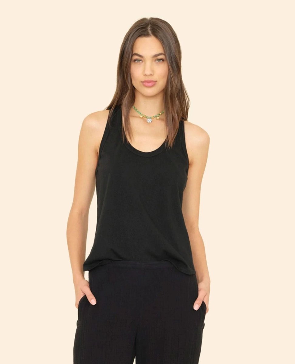 Jett Tank Jet Black - PINK ARROWS