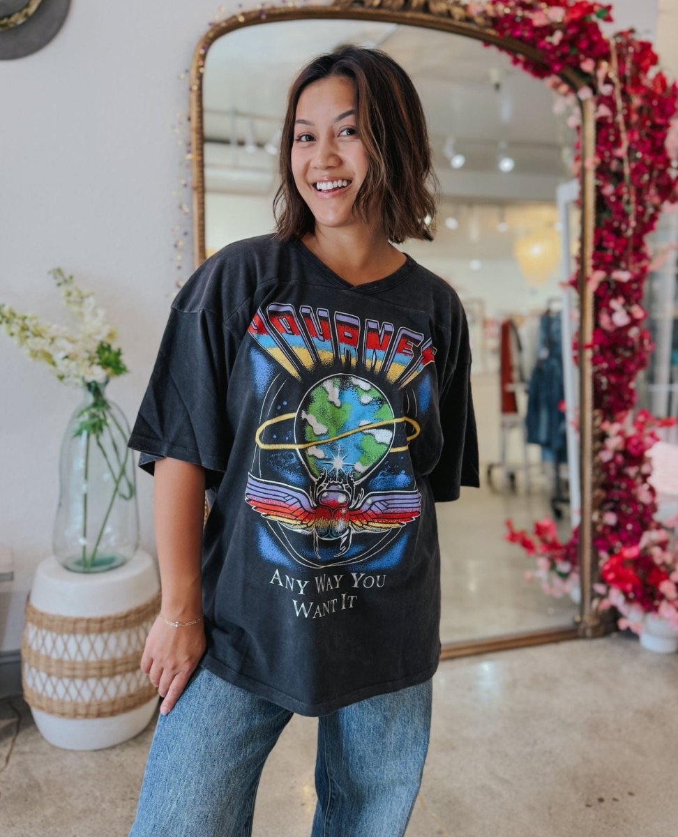 Journey Any Way You Want It Oversized Jersey - PINK ARROWS