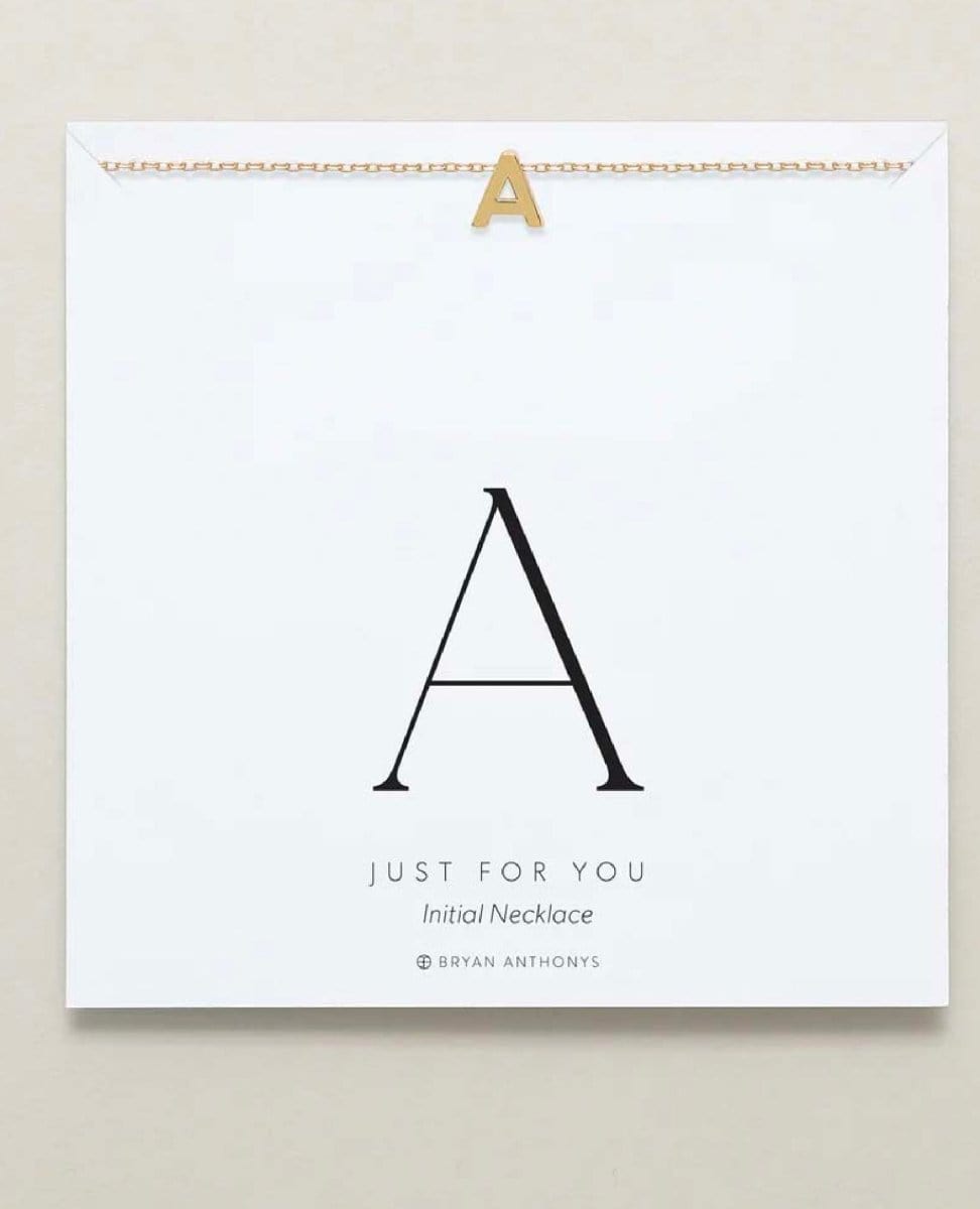 Just for You Initial Necklace 14k Gold - PINK ARROWS