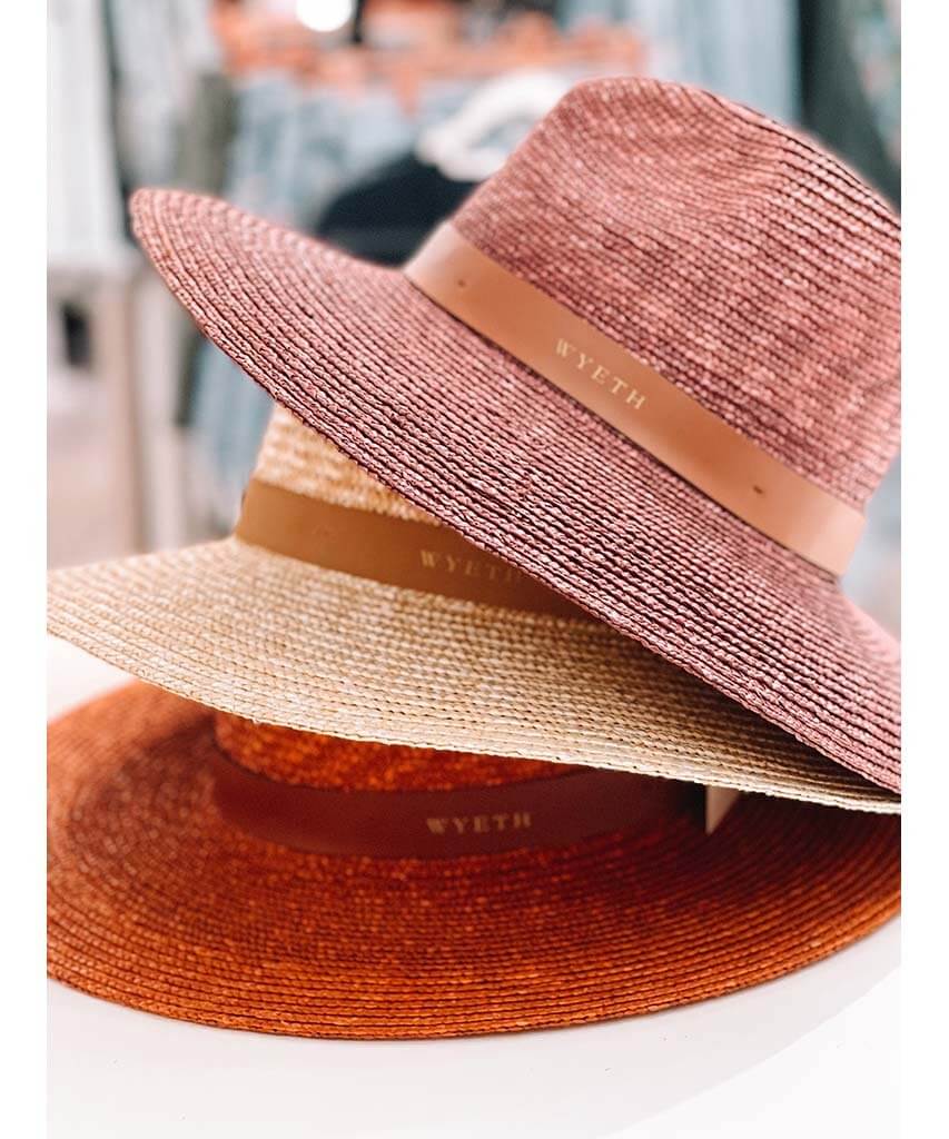 Kamryn Straw Fedora Assorted Colors - PINK ARROWS