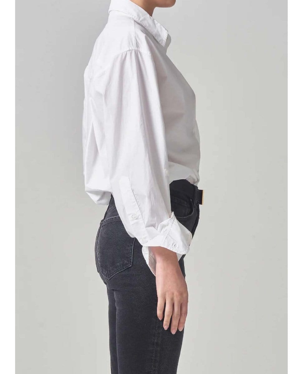 Kayla Shirt Optic White - PINK ARROWS