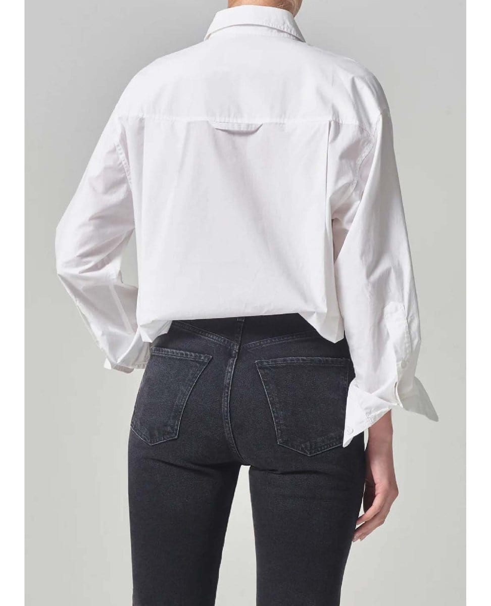 Kayla Shirt Optic White - PINK ARROWS