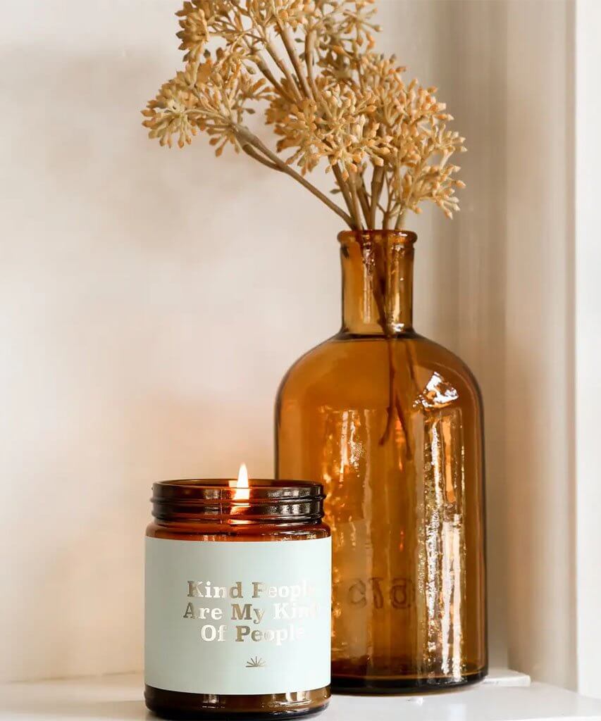 Kind People Candle - PINK ARROWS