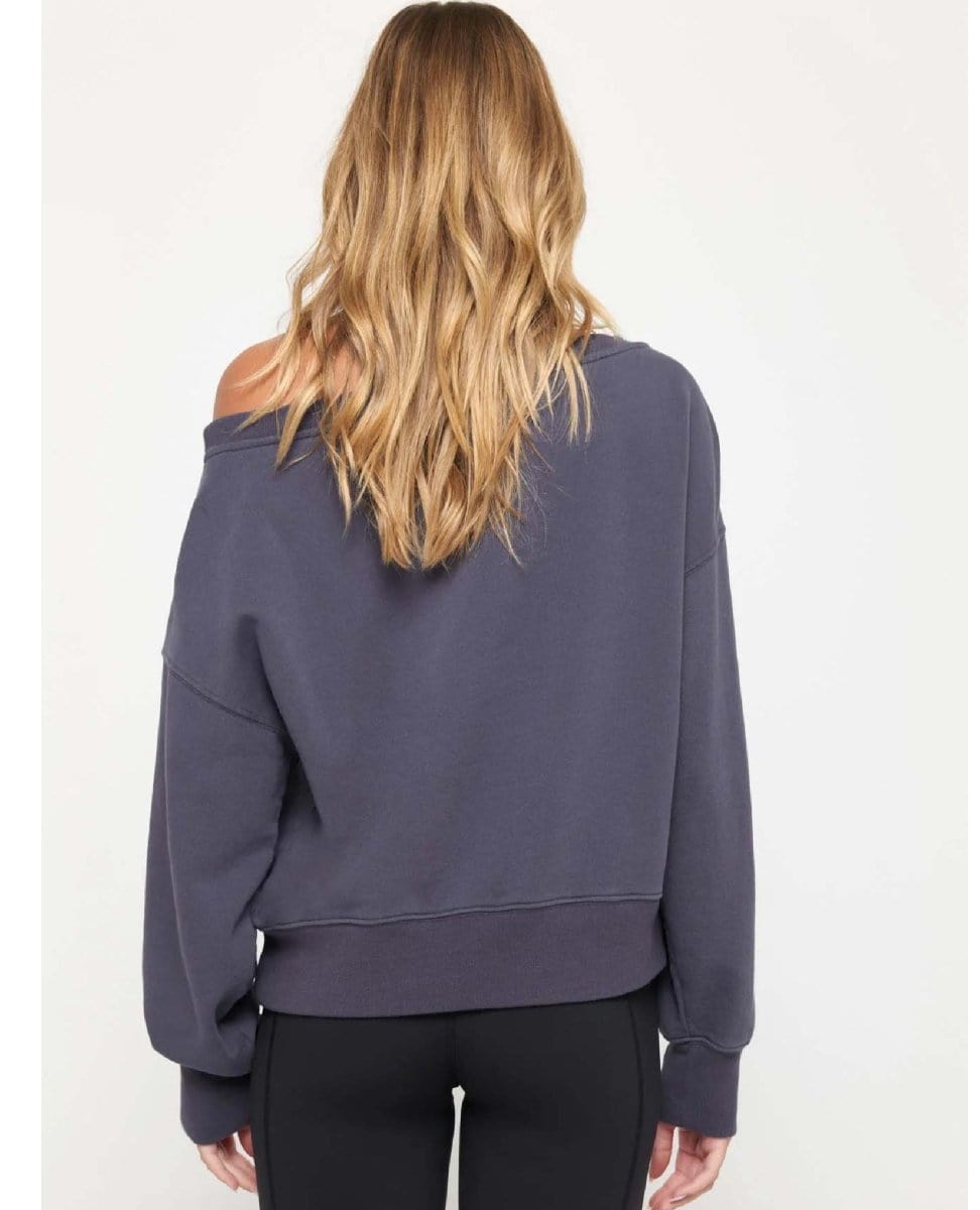 La Vida Off Shoulder Shadow Grey - PINK ARROWS